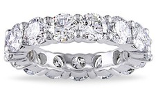 4.00 CTTW Cubic Zirconia Brilliant Cut Eternity Band In All Size's Top Seller