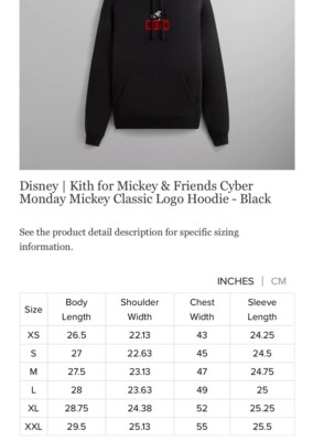 Kith Disney Mickey & Friends Box Logo Hoodie Black Size Kith Disney Mickey & Friends Box Logo Hoodie Black Size