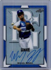 2019 Leaf Metal Perfect Game All-American #BA-MB1 Michael Brooks Blue #/30