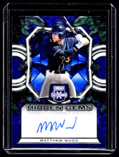 MATTHEW WOOD 2023 Panini Elite Extra Edition Auto HIDDEN GEMS #HG-MWD