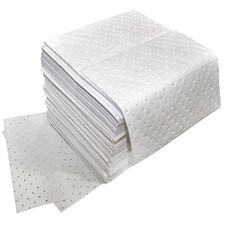 Oil Only Absorbent Pads Medium Weight, 100 Per Pack - Free Shipping 