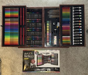 Art 101 Deluxe Art Set Assorted Colors 215 Pieces (53215)