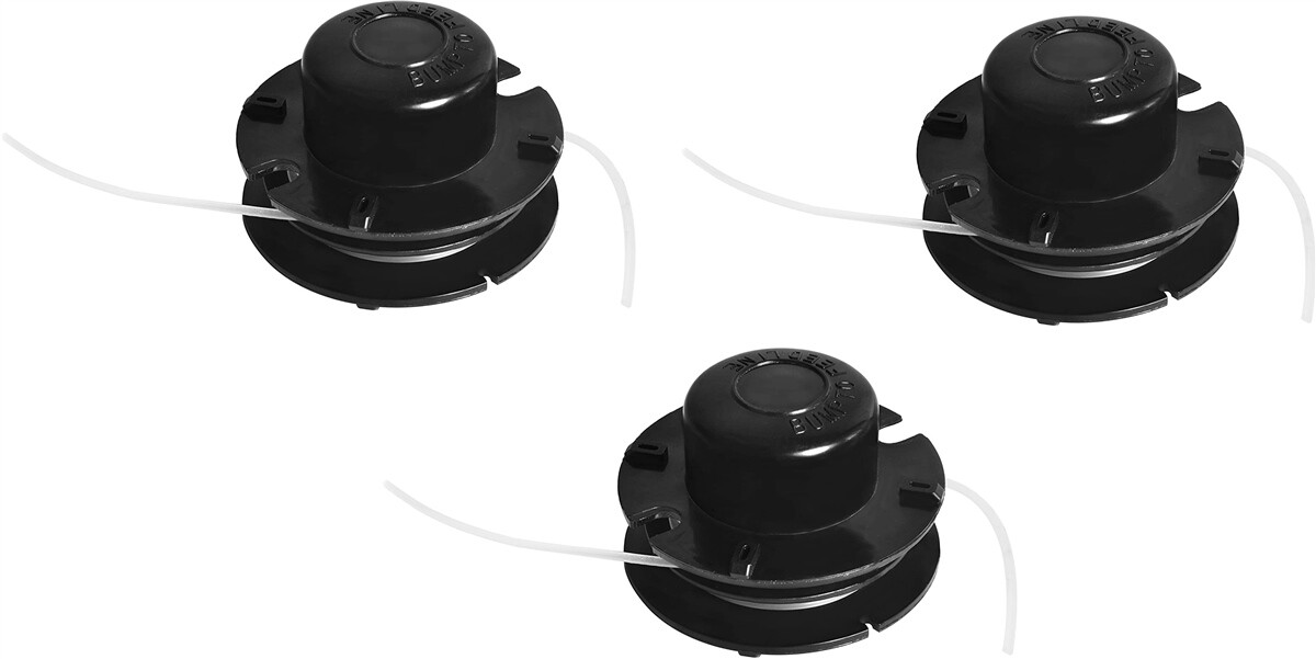 Matrix 3x Fadenspule Ersatz Mähfaden für Benzin Freischneider BMS 1400-3 15m und