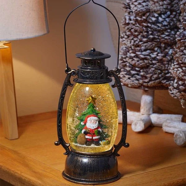 Three Kings SnowSwirl Santa Tree Lantern