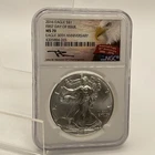 2016 AMERICAN SILVER EAGLE NGC MS70 30TH ANNIVERSARY JOHN MERCANTI SIGNED FDOI