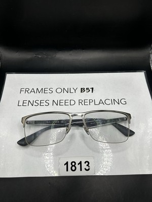 RAY-BAN RB 6335 2855 Eyeglasses Frame Only 56-17-145 Gunmetal Half Rim