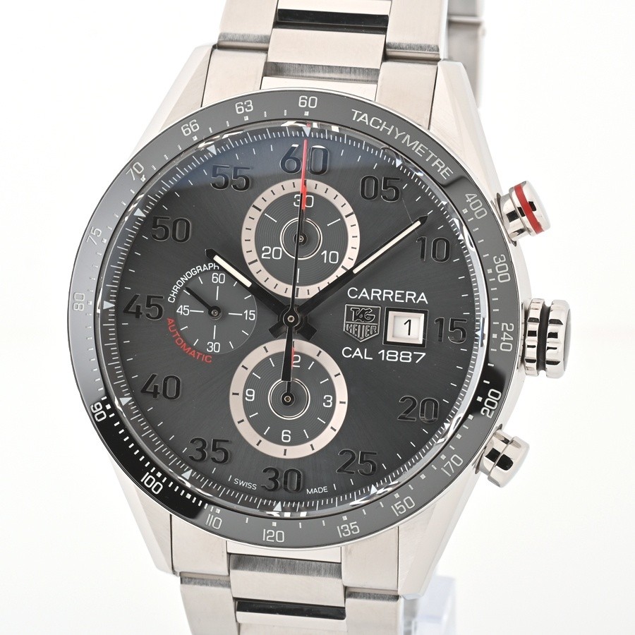 TAG Heuer Carrera 1887 Chronograph Automatic Gray Pre-Owned CAR2A11