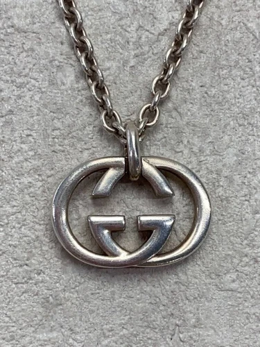 Collana uomo GUCCI SV925 argento 1695MI usata