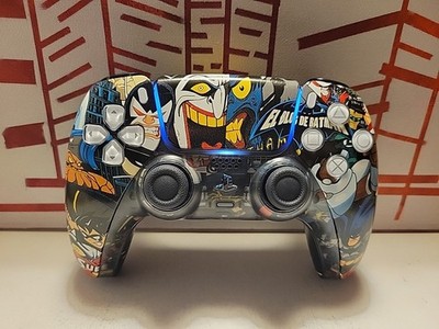 Custom Animated Batman Ps5 Sony DualSense Wireless Controller  Hydro Dipped 
