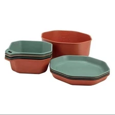 Gear ComplEAT Tableware Set - Polypropylene Camping Cookware - Portable