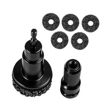 Car Wheel Hub Cleaning Kit with 5 Pads Black