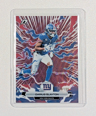 Darius Slayton 2026 Topps Resurgence #72 Crimson Surge Color Match /199 Giants