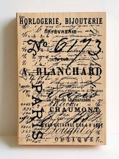 Tim Holtz Collection Stampers Anonymous V2-1674 Wood Mounted Rubber Stamp 1673