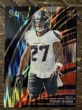 2025 Panini Select - Club Level Woody Marks #236 Black & Red Shock Prizm (RC)
