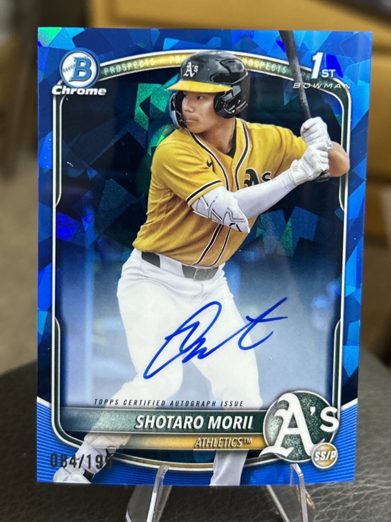 2025 Bowman Chrome Sapphire Edition Prospects Autographs Shotaro Morii /199