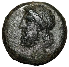 Sicily, Syracuse AE Drachm "Zeus & Horse" Timoleon and Third Democracy