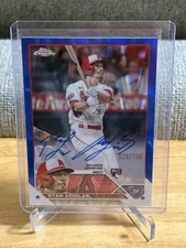 2023 Topps Chrome - Rookie Autographs Ryan Aguilar Blue RayWave Refractor /150