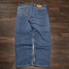 Vintage 90s Levi's 505 Jeans Mens 43x29.5 Orange Tab Dark Wash Denim USA