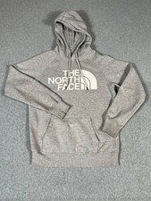 The North Face Half Dome Hoodie Women's XS Gray Pullover Logo Drawstrings