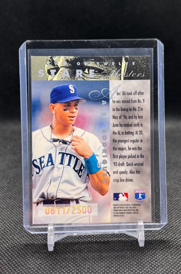 Leaf Preferred Stare Masters 1996/2500 Alex Rodriguez #2 Mariners Foto 2 de 2