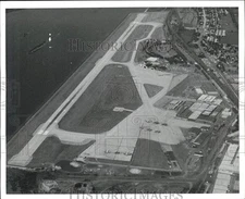 1971 Press Photo Aerial View of Runway at Olmsted Airport - pna11909