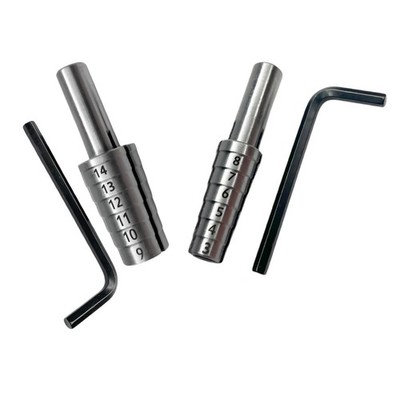 2 PC Expanding Ring Mandrels Stainless Steel (Large And Small) 3-14mm Rings