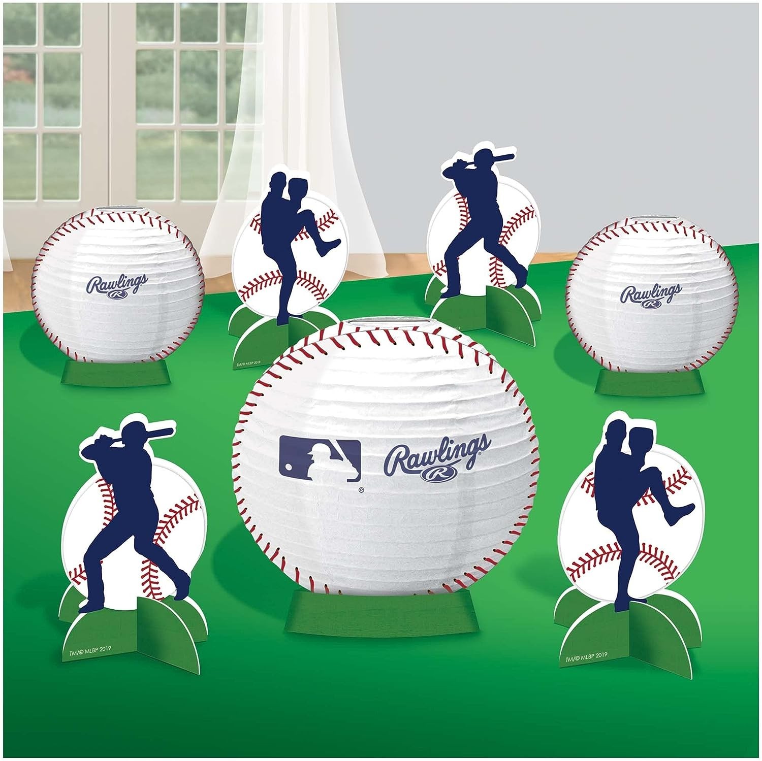 Rawlings MLB Pro Baseball Sports Theme Party Decoration Table ...