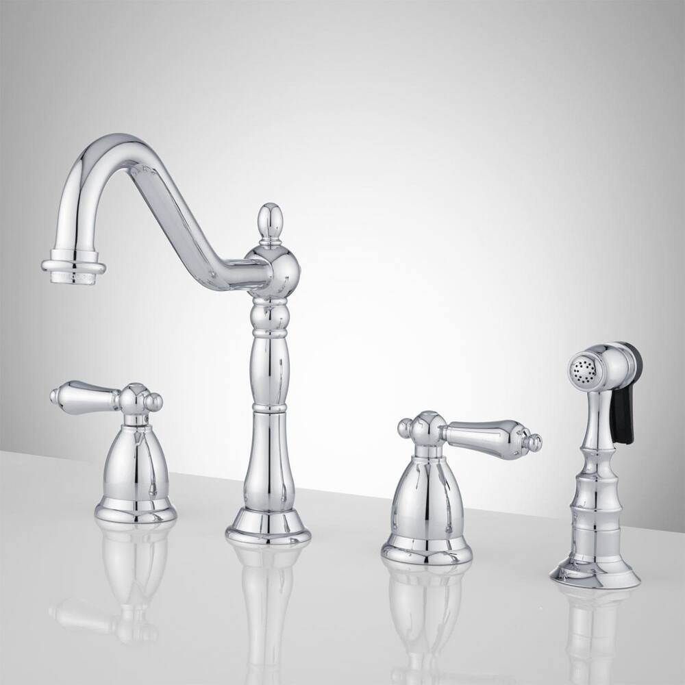 Signature Hardware RL-818KBP-C-LEAD FREE Helena Widespread Kitchen Faucet with 6590₽