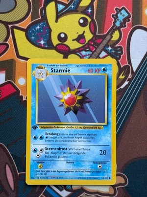 Starmie 1. Edition 64/102 Base Set deutsch Pokemon Karten NM