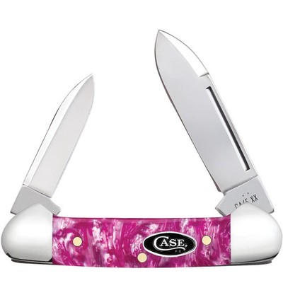Case Cutlery Baby Butterbean Pink Crackle Kirinite Folding Stainless Knife 16164