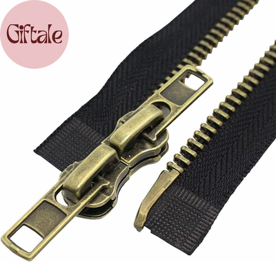 #ad #8 26 Inch Antique Brass Two Way Separating Jacket Zipper Right Handed Zipper He $19.13