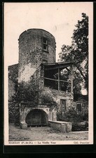 Old postcard Marsat, La Vieille Tour 