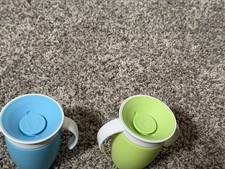 Munchkin 47020 Miracle 360 Green/Blue Sippy Cup - 2 Pieces