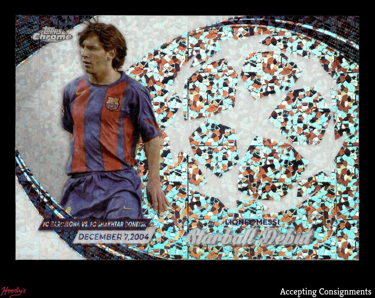 2023-24 Topps Chrome UEFA Starball Debuts #SD10 Lionel Messi FC Barcelona