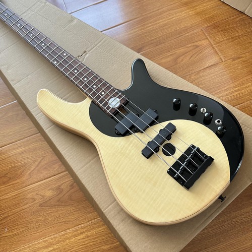 Custom Yin-Yang Standard 4-Strings Electric Bass Fixed Bridge PJ Pickups Ship US