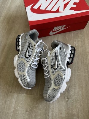 Nike Air Zoom Spiridon Cage 2 Grau Silber Größe UK 9 US 10 | CJ1288-001