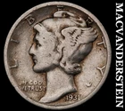 1931-S Mercury Dime- Silver- Scarce Better Date No Reserve #J2456