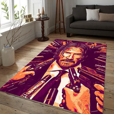 John Wick Movie Rug Cinema Decor, Living Room Carpet