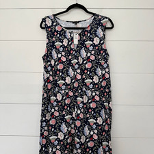 Talbots Women’s Large Floral Keyhole Maxi Dress New