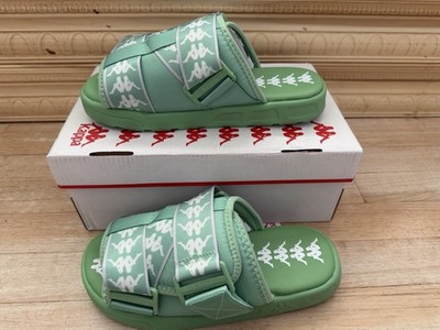 Kappa 222 Banda Mitel 1 Sandals/Slides Green Size Men 7