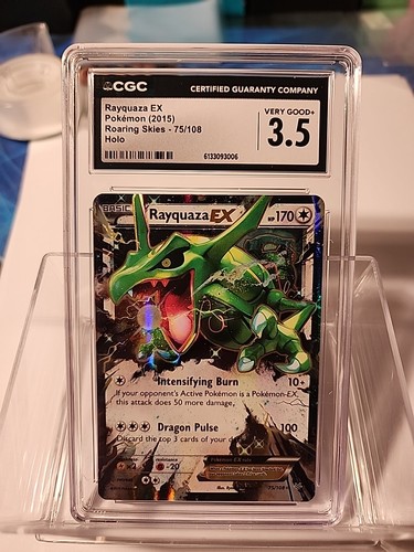 Rayquaza-EX graded CGC 3.5 for sale on eBay