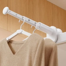 2 Pack Clothes Drying Rack for Travel Retractable Bar Laundry Hanger Portable Co