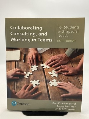 Collaborating Consulting Working Teams Special Needs Pearson PB 8th Ed