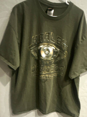Harley-Davidson Graphic Print Black Crew Neck Short Sleeve T-Shirt Men s 2XL