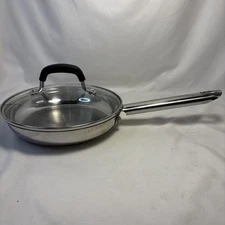 Wolfgang Puck Stainless Steel Skillet Pan 8" Cafe Collection Omelet Pan