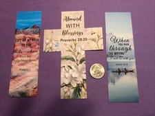 Bible Verse Bookmarks Lot of 3.