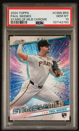 2024 Topps PAUL SKENES - Stars of MLB Rookie RC Refractor - PSA 10 GEM MT  🔥🔥