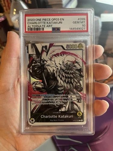 PSA 10 Charlotte Katakuri Alt Art Leader OP03-099 Pillars of Strength Foil