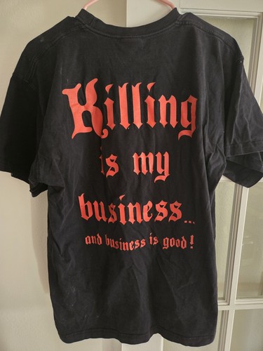 Vintage Megadeth Killing Is My Business Band Tee Shirt Size Small? See Measureme - Picture 7 of 10