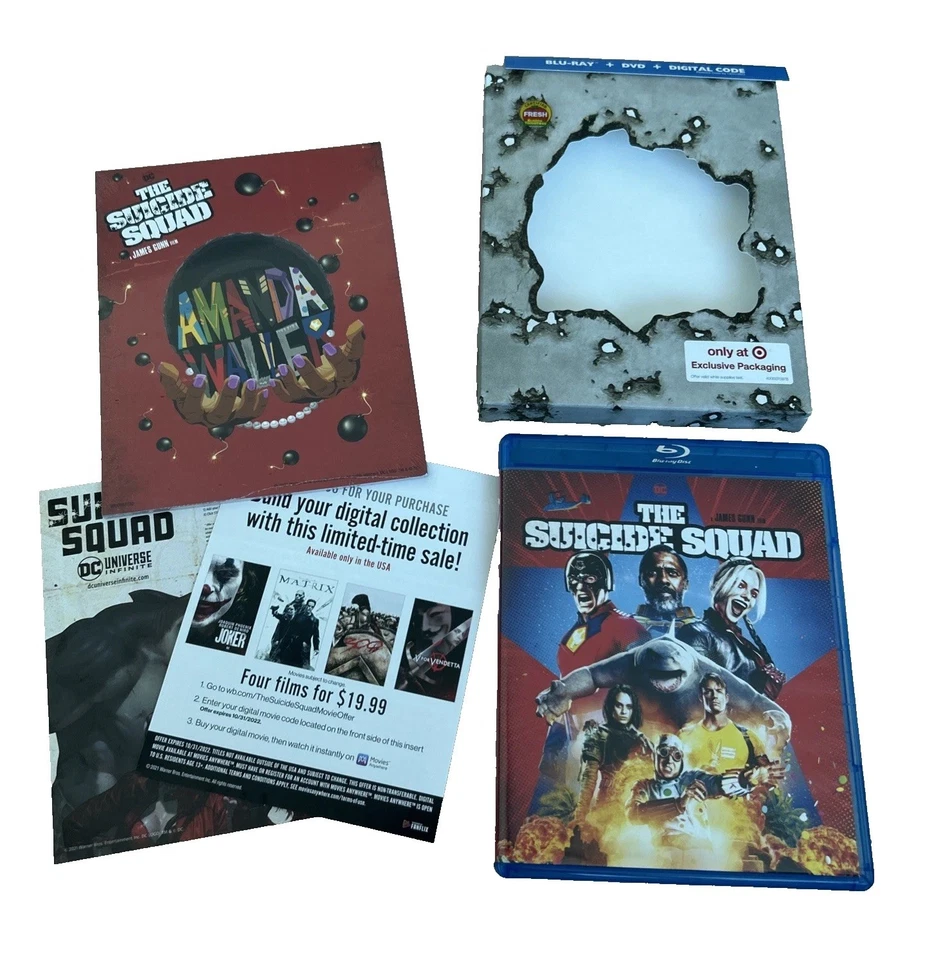 The Suicide Squad (Blu-ray, DVD, Digital, 2021) Target Exclusive, Cards, Box set - Image 2 of 4